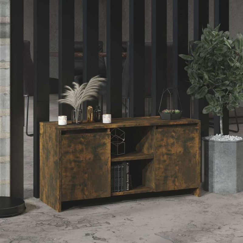 Szafka pod TV, przydymiony dąb, 102x37,5x52,5 cm
