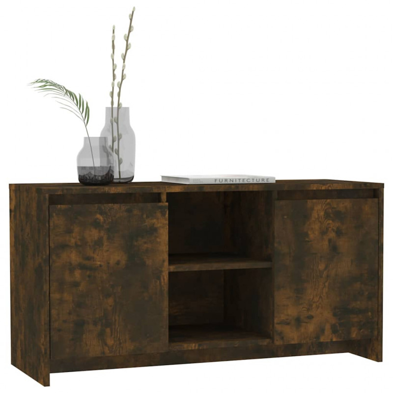 Szafka pod TV, przydymiony dąb, 102x37,5x52,5 cm