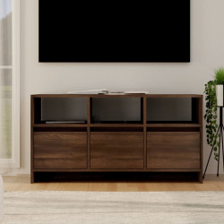 Szafka pod TV, brązowy dąb, 102x37,5x52,5 cm