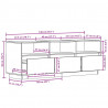 Szafka pod telewizor, 140x37x50 cm, lite drewno sosnowe
