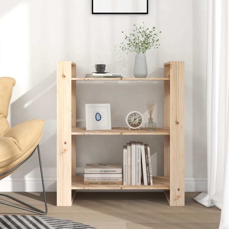 Regał na książki/parawan 80x35x91 cm, lite drewno sosnowe