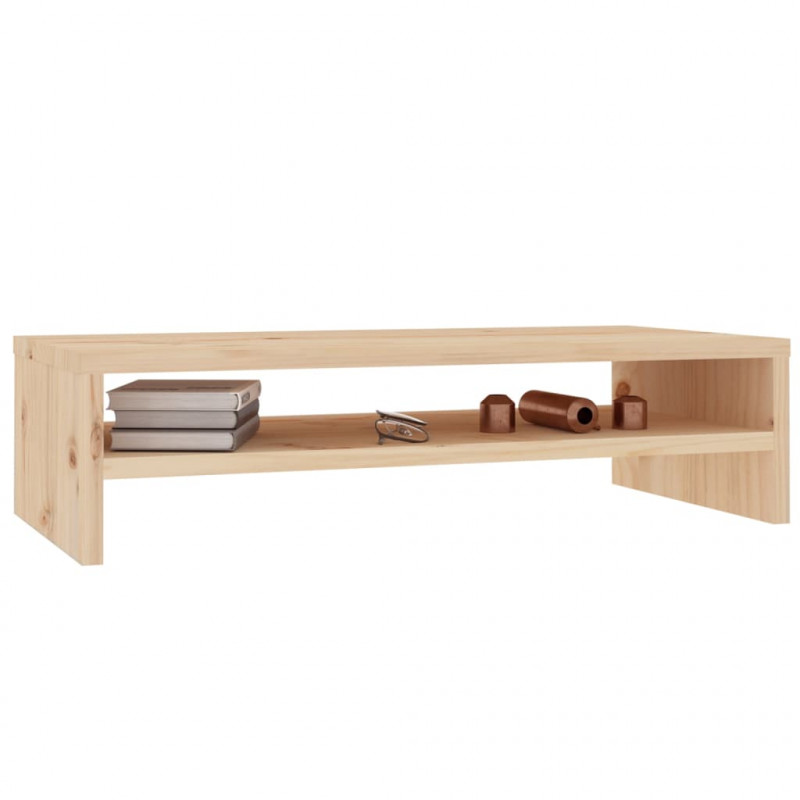 Podstawka na monitor, 50x24x13 cm, lite drewno sosnowe