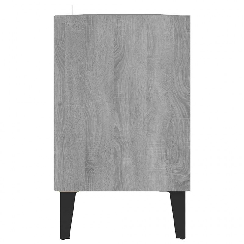 Szafka pod TV, metalowe nóżki, szary dąb sonoma, 103,5x30x50 cm