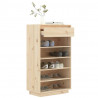Szafka na buty, 60x34x105 cm, lite drewno sosnowe