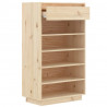 Szafka na buty, 60x34x105 cm, lite drewno sosnowe