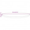 Blat stołu, biały, Ø70x2,5 cm, lite drewno sosnowe