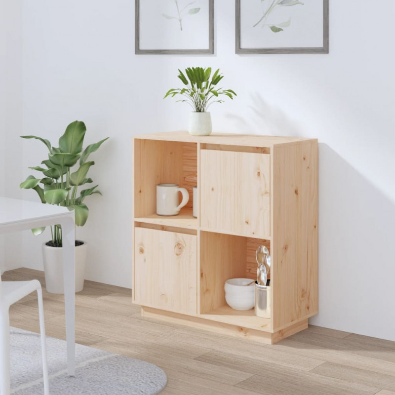 Szafka, 74x35x80 cm, lite drewno sosnowe