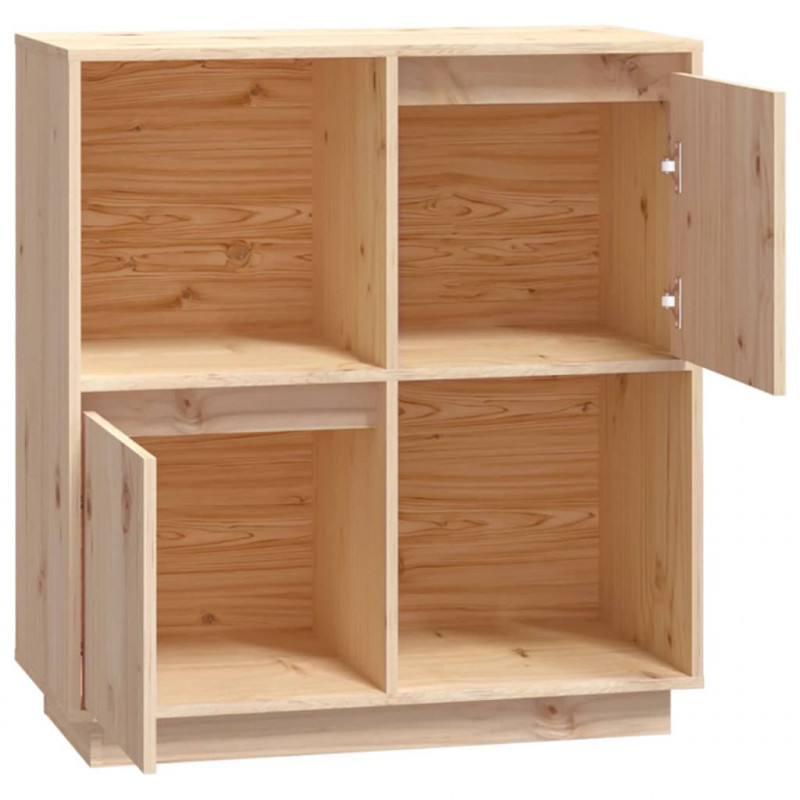 Szafka, 74x35x80 cm, lite drewno sosnowe