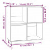 Szafka, 74x35x80 cm, lite drewno sosnowe
