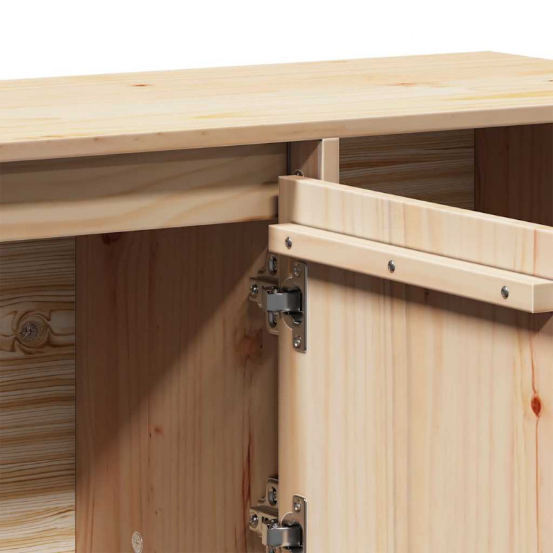 Szafka, 110,5x35x80 cm, lite drewno sosnowe
