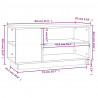 Szafka pod telewizor, 80x35x40,5 cm, lite drewno sosnowe