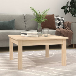 Stolik kawowy, 55x55x30 cm, lite drewno sosnowe