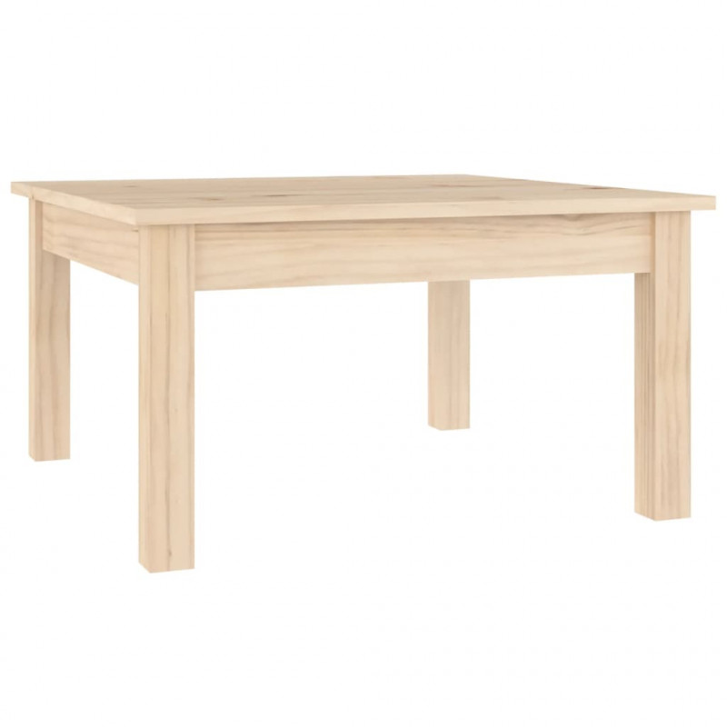 Stolik kawowy, 55x55x30 cm, lite drewno sosnowe
