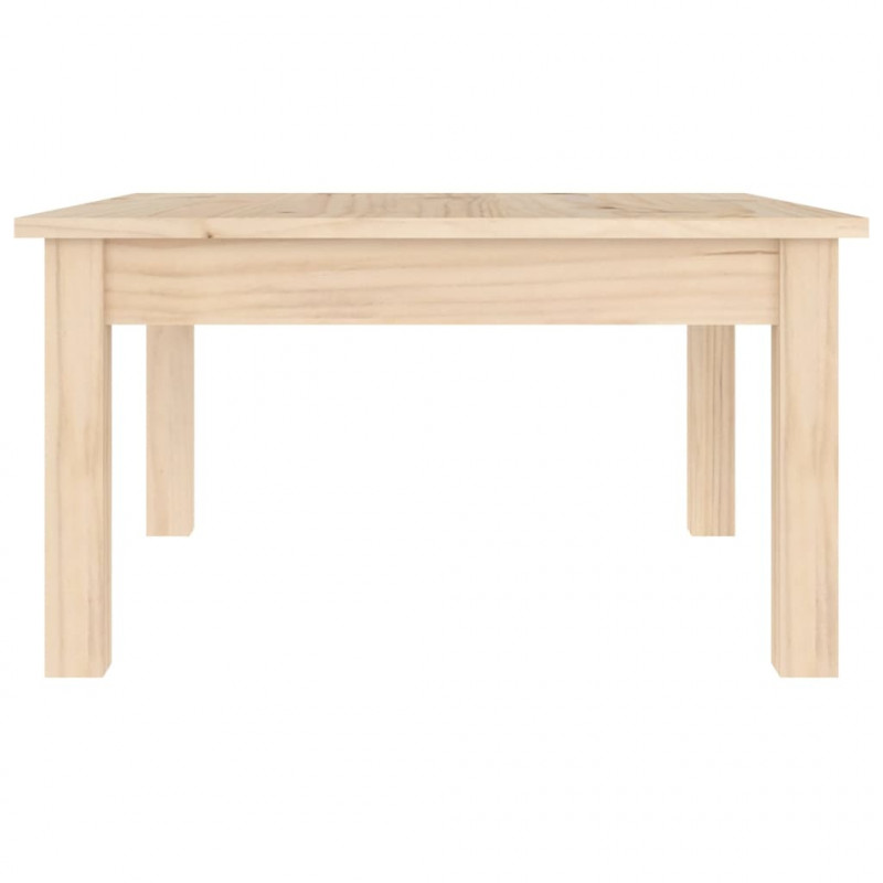 Stolik kawowy, 55x55x30 cm, lite drewno sosnowe