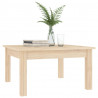 Stolik kawowy, 55x55x30 cm, lite drewno sosnowe