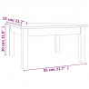 Stolik kawowy, 55x55x30 cm, lite drewno sosnowe