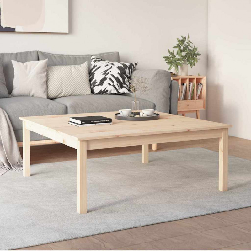 Stolik kawowy, 100x100x40 cm, lite drewno sosnowe