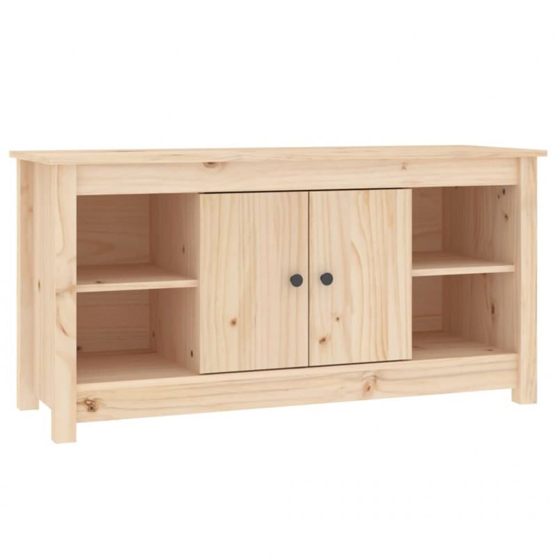 Szafka pod telewizor, 103x36,5x52 cm, lite drewno sosnowe