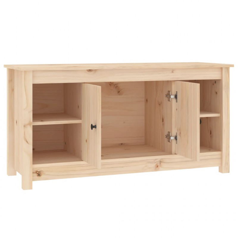 Szafka pod telewizor, 103x36,5x52 cm, lite drewno sosnowe