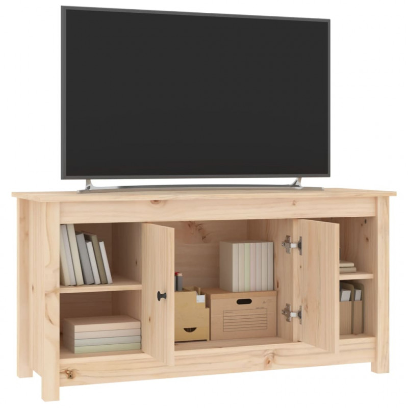 Szafka pod telewizor, 103x36,5x52 cm, lite drewno sosnowe