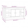Szafka pod telewizor, 103x36,5x52 cm, lite drewno sosnowe