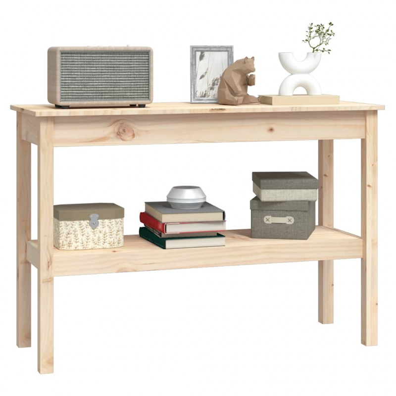 Stolik konsolowy, 110x40x75 cm, lite drewno sosnowe