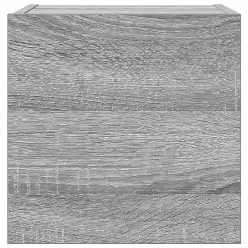 Wiszące szafki TV, 2 szt., szary dąb sonoma, 30,5x30x30 cm