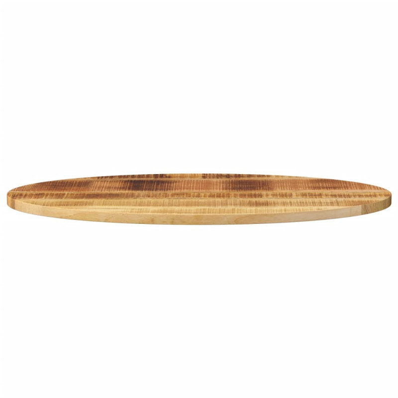 Blat stołu, 120x60x2,5 cm, owalny, lite drewno mango