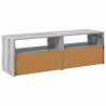 Szafki TV z LED, 2 szt., szary dąb sonoma, 60x35x40 cm