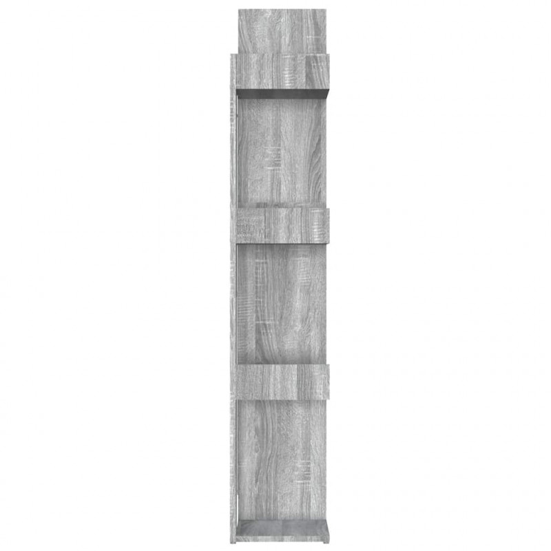 Regał na książki, szary dąb sonoma, 86x25,5x140 cm