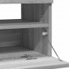 Szafka pod TV z oświetleniem LED szary dąb sonoma, 100x35x40 cm