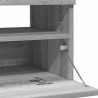 Szafka pod TV z oświetleniem LED, szary dąb sonoma, 80x35x40 cm