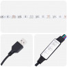Szafka pod TV z oświetleniem LED, brązowy dąb, 80x35x40 cm