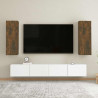 Szafka pod telewizor, 2 szt., przydymiony dąb, 30,5x30x90 cm