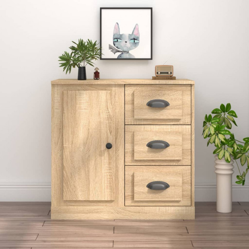 Szafka, dąb sonoma, 70x35,5x67,5 cm, materiał drewnopochodny