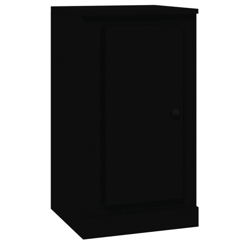 Szafki 2 szt., czarne 37,5x35,5x67,5 cm materiał drewnopochodny