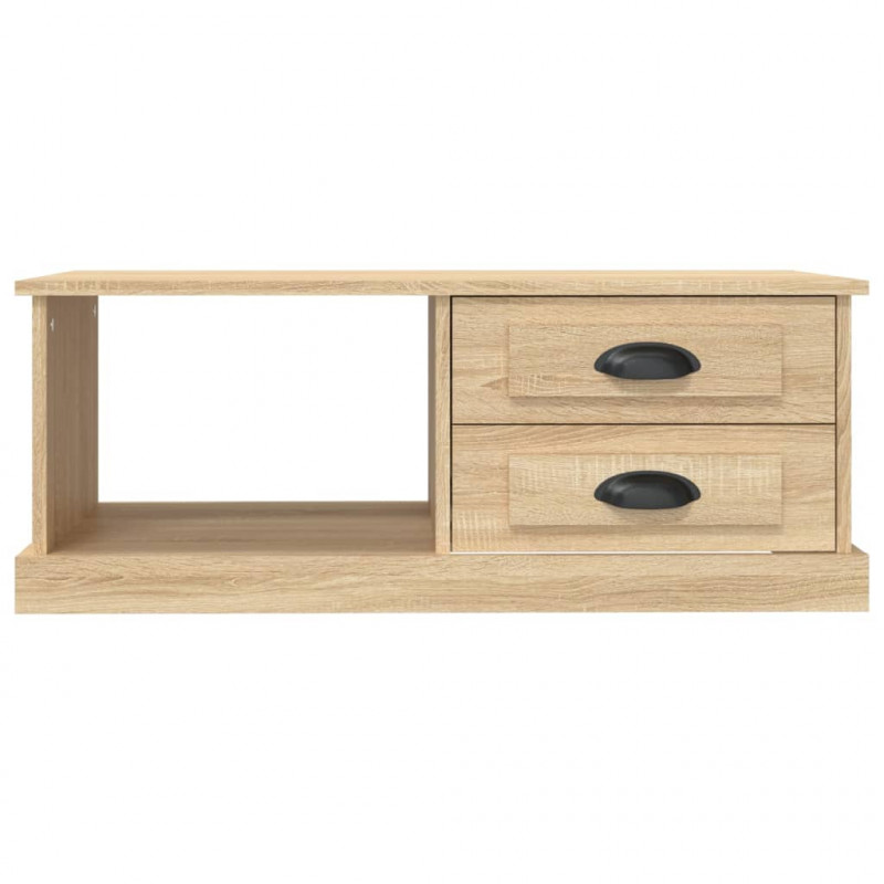 Stolik kawowy, dąb sonoma, 90x50x35 cm, materiał drewnopochodny