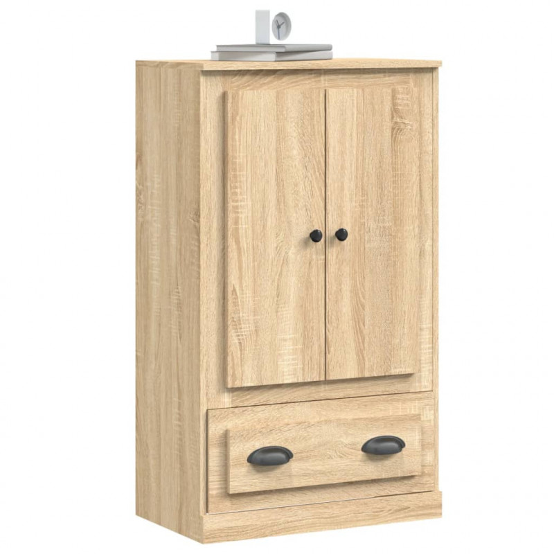 Kredens, dąb sonoma, 60x35,5x103,5 cm, materiał drewnopochodny