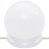 Toaletka z LED, dąb sonoma, 90x50x132,5 cm