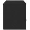 Szafka pod TV, czarna, 100x35x40 cm, materiał drewnopochodny