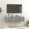 Wiszące szafki pod TV, szary dąb sonoma, 2 szt., 60x30x30 cm