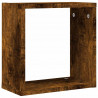 Półki ścienne Cube 6 szt. Dąb wędzony 30x15x30 cm