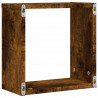 Półki ścienne Cube 6 szt. Dąb wędzony 30x15x30 cm