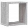 Półki ścienne z półką 2 pcs Szary Sonoma 26 x 15 x 26 cm
