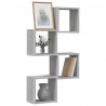 Półki ścienne z półką 4 pcs Szary Sonoma 26 x 15 x 26 cm