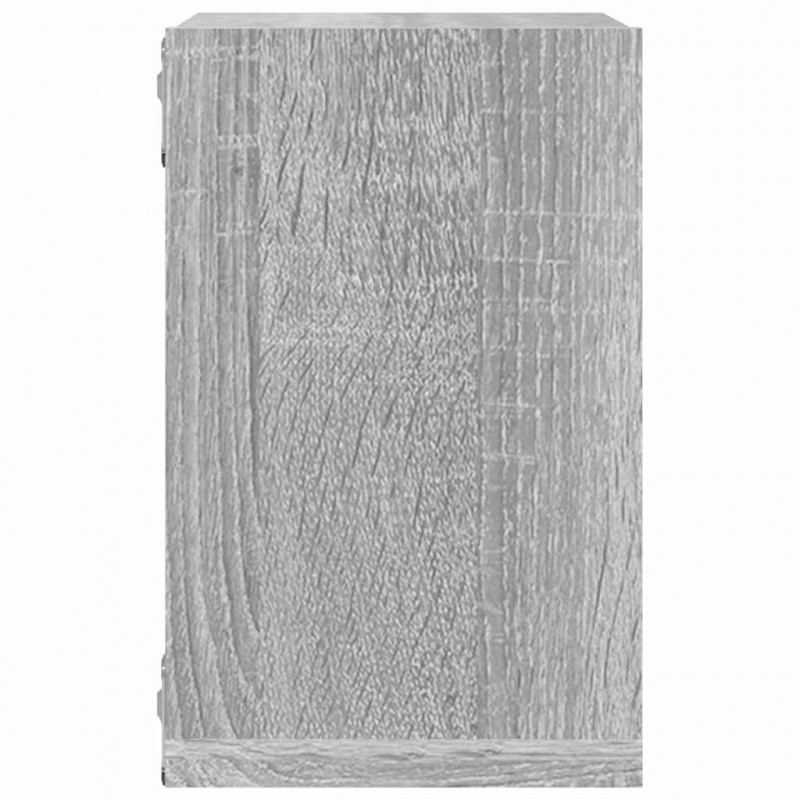 Półki ścienne z półką 4 pcs Szary Sonoma 26 x 15 x 26 cm