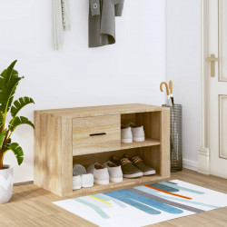 Szafka na buty, dąb sonoma 80x35x45 cm, materiał drewnopochodny