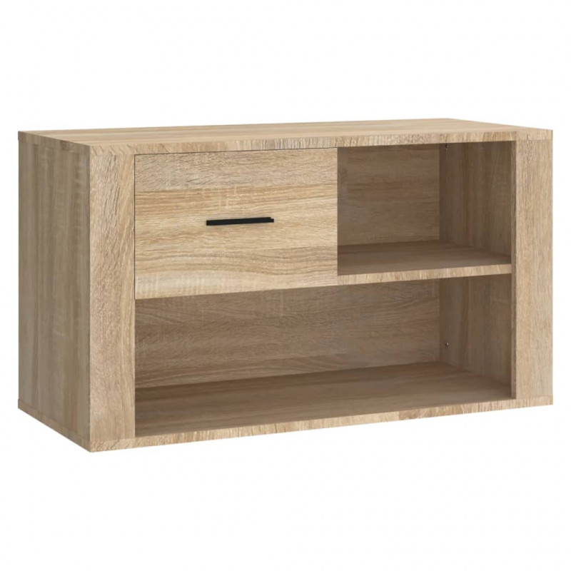 Szafka na buty, dąb sonoma 80x35x45 cm, materiał drewnopochodny