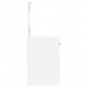Toaletka z LED, biała, 90x50x132,5 cm, materiał drewnopochodny