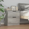 Szafki nocne, 2 szt., szary dąb sonoma, materiał drewnopochodny